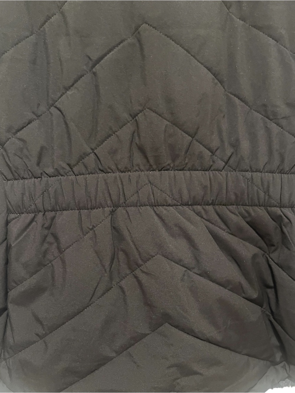 Free Country XL Reversible Faux Fur Quilted Vest Black Full Zip Pockets - Picture 6 of 11